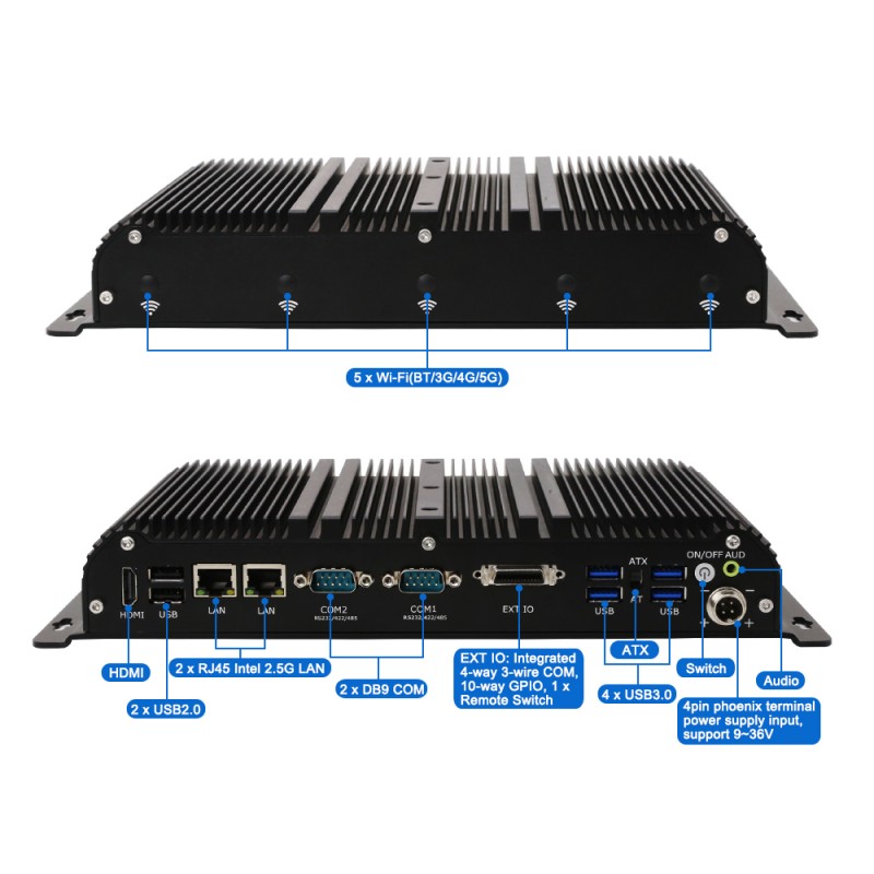 Endüstriyel Fansız Edge AI Bil - Fanless Industrial Pc Rs485 Core I7 incelemesi ve fiyatı